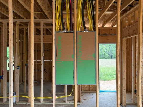 New construction electrical wiring